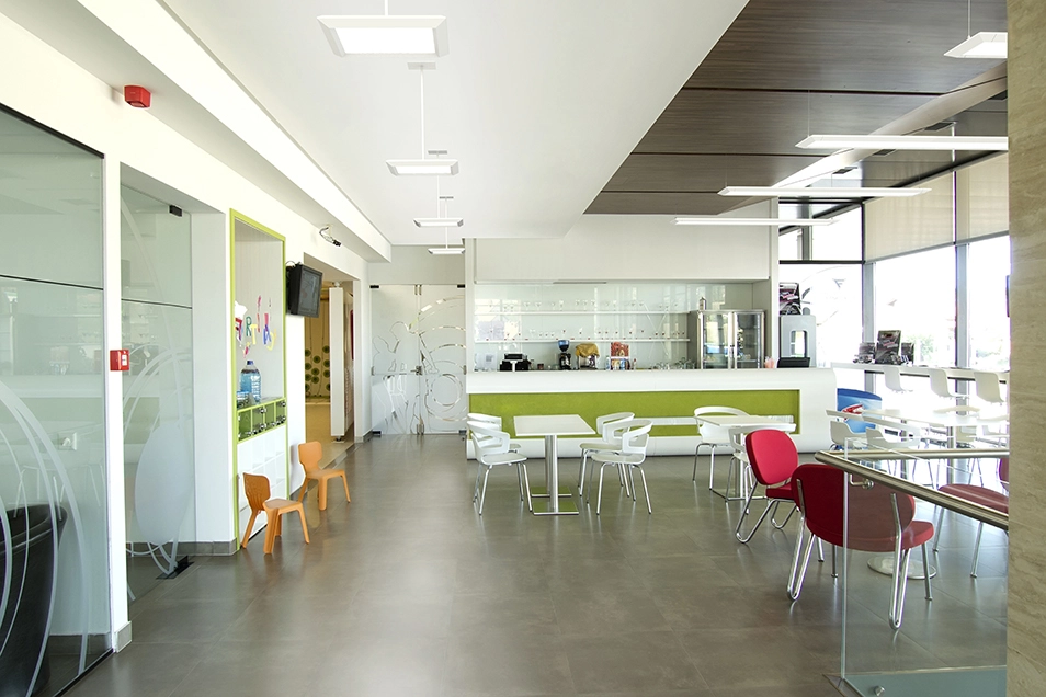 Room with diffused light