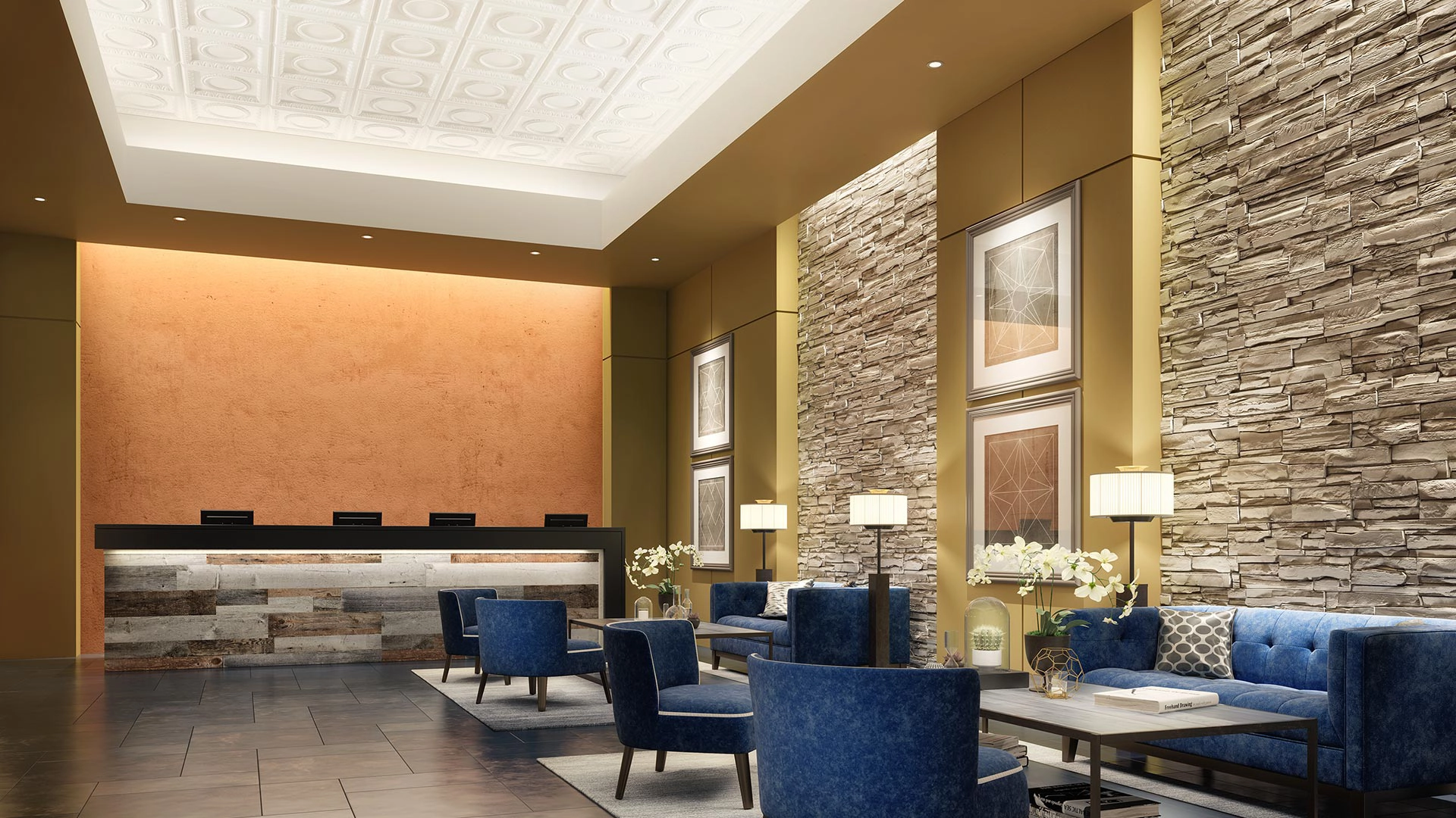 Lobby with Lighting